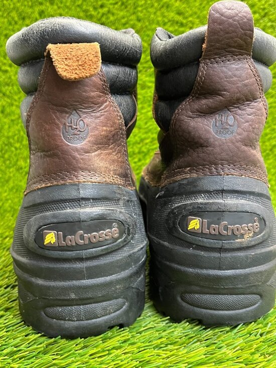 LaCrosse Mens Size 12 Brown Black Classic Outdoor Leather Winter Snow Boots
